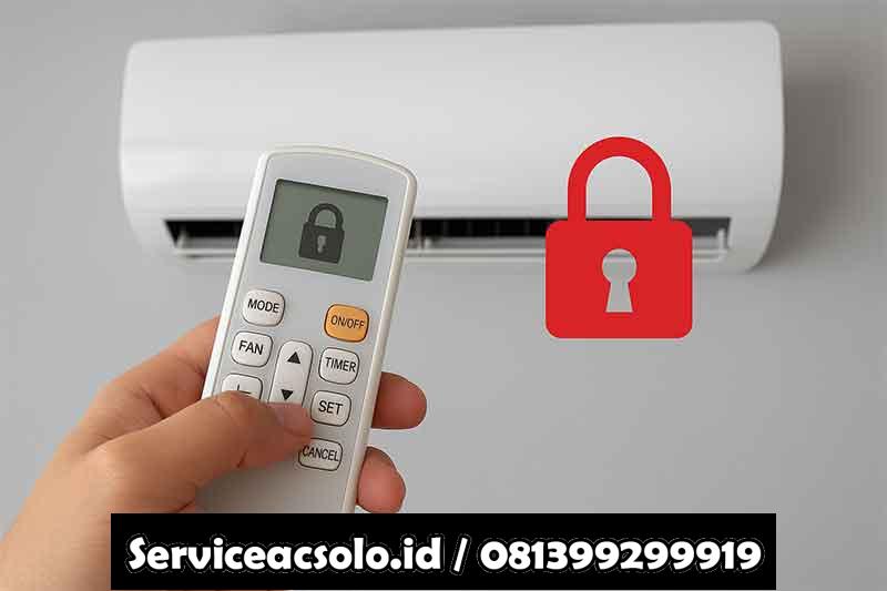 cara mengembalikan remot ac yang terkunci