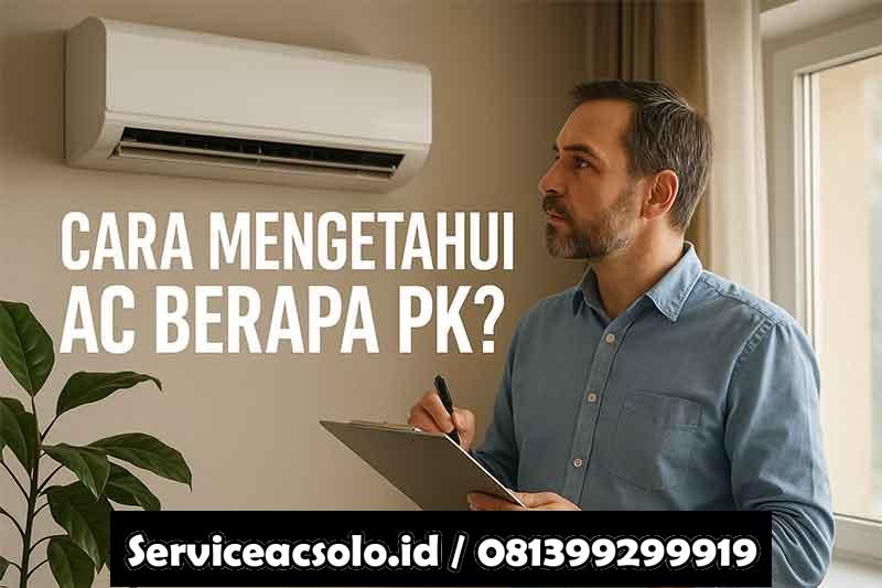 cara mengetahui ac berapa pk